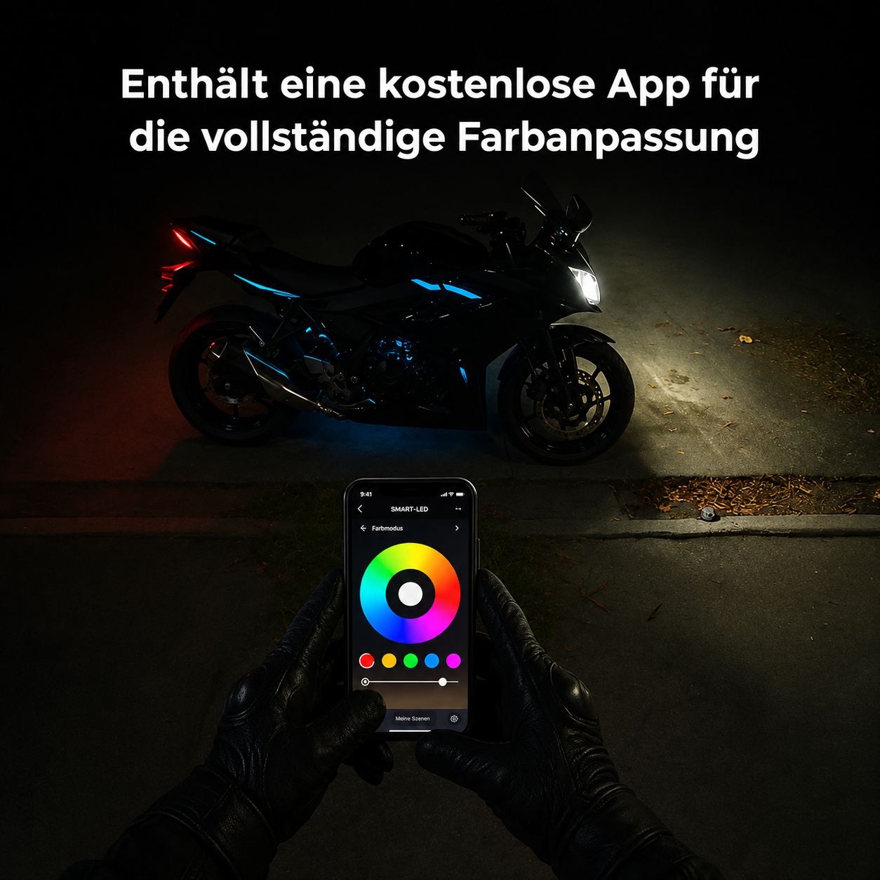 MotoAura™ Motorrad-LEDs